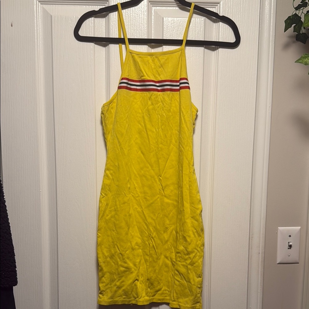 Yellow Striped Dress